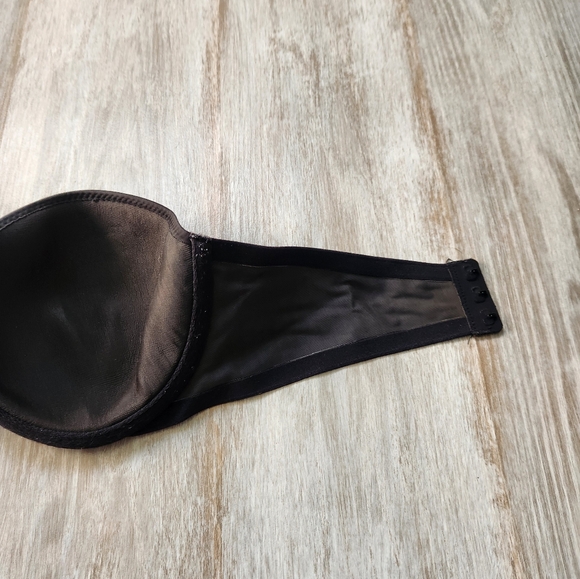 Victoria's Secret Lined Strapless Bra Black Lightweight Sz 34D - Picture 8 of 11